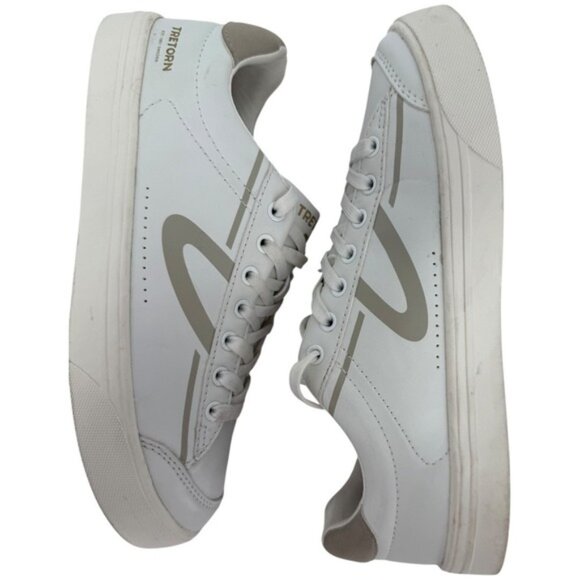 Tretorn Women's Serve Sneakers Size 8M White Faux Leather Casual Shoes - Picture 12 of 14